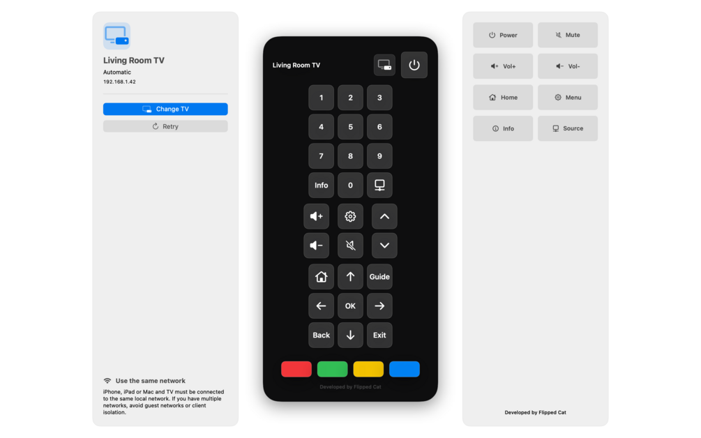 TV Commander interface